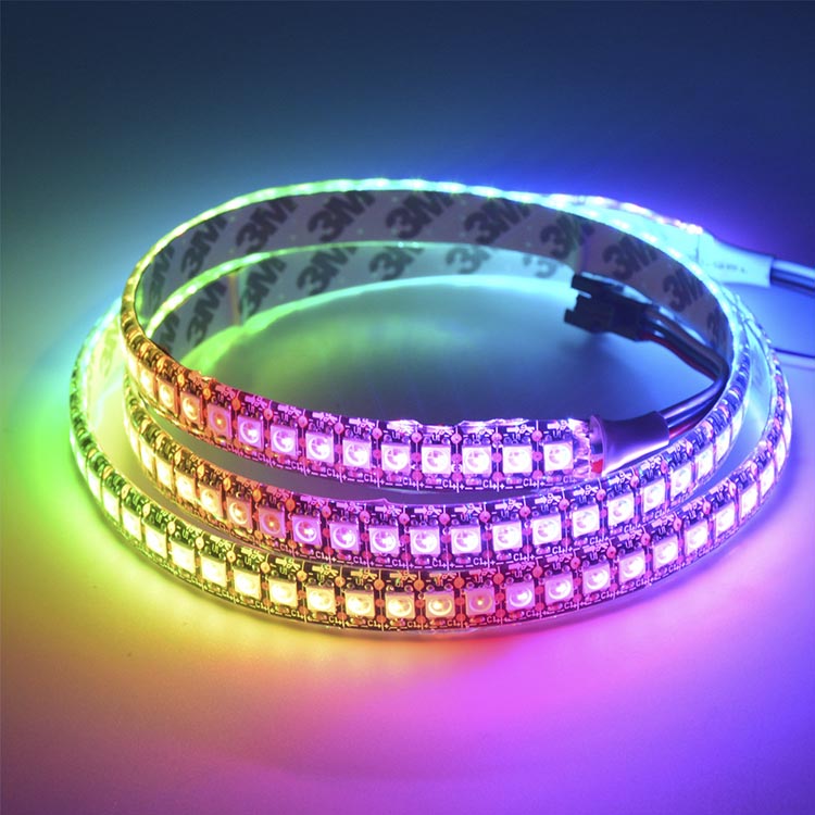 WS2811 DC5/12V Programmable LED Strip Lights, Addressable Digital Full Color Chasing Flexible LED Strips, Indoor Use, 288LEDs 6.56ft Per Reel By Sale WS2811 DC5/12V Programmable LED Strip Lights, Addressable Digital Full Color Chasing Flexible LED Strips, Indoor Use, 288LEDs 6.56ft Per Reel By Sale